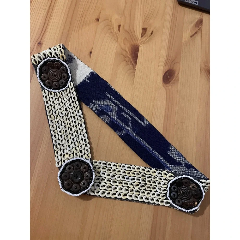 Handmade Bohemian‎ Shell Beaded Wide Belt 32